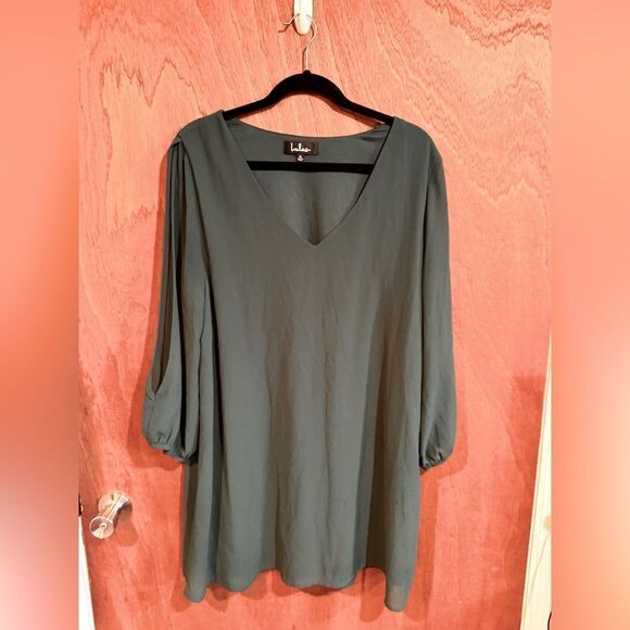Lulus Green Long Sleeve Cold Arm Dress Size XL - Picture 1 of 11